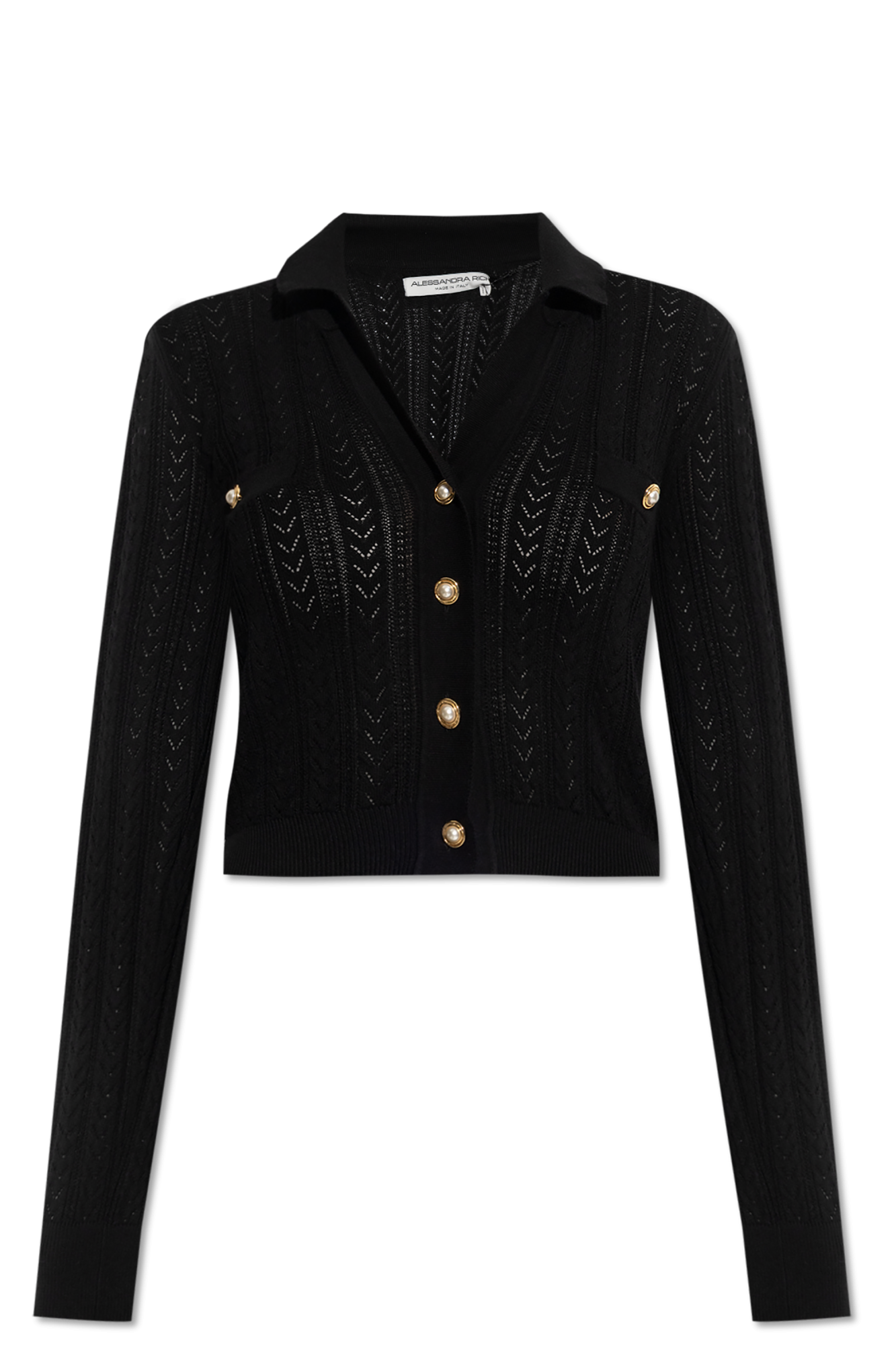 Alessandra Rich Cardigan with a decorative knit | Women's